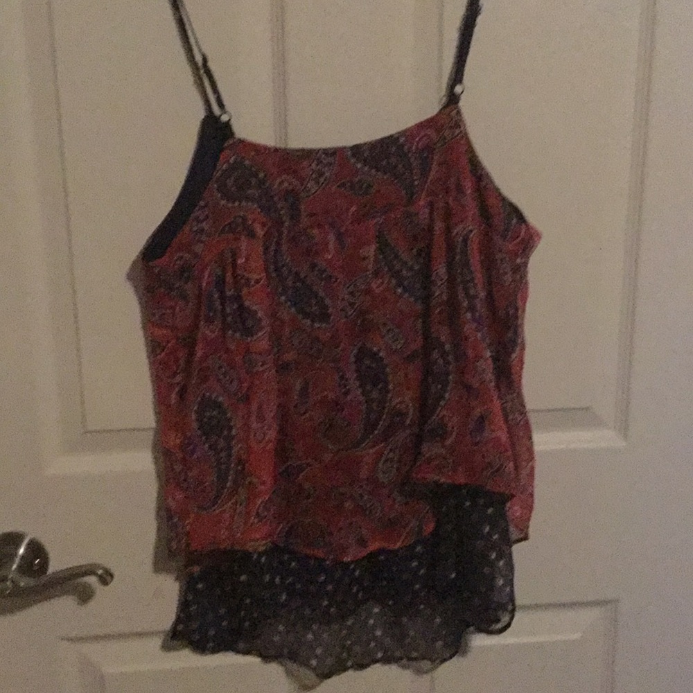 Tank top spaghetti noodle straps